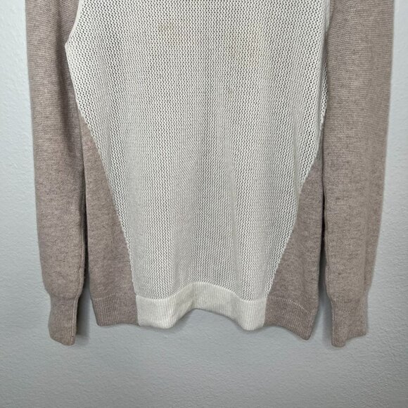Tommy Bahama womens Beige raglan Cashmere knit pull over Sweater size small - Picture 5 of 11
